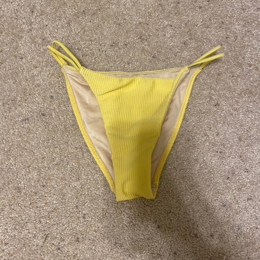 yellow bathing suit bottoms from PacSun